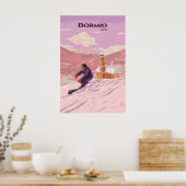 Bormio Ski Resort Travel Poster ポスター (キッチン)