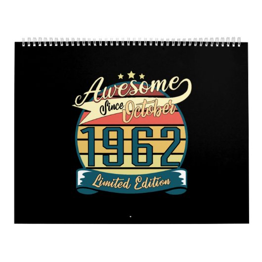 Born 1962 October Limited カレンダー (カバー)