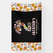 Born 2 Ball Sport Themed Boy 2nd Birthday Party 横断幕 (縦)