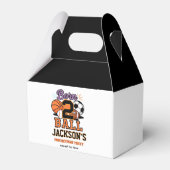 Born 2 Ball Sports-Themed Boy 2nd Birthday Party フェイバーボックス (正面サイド)