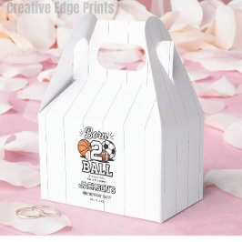 Born 2 Ball Sports Themed Boy 2nd Birthday Party フェイバーボックス