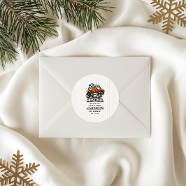 Born 2 Basketball | Sports Themed 2nd Birthday ラウンドシール