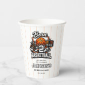 Born 2 Basketball | Sports Themed 2nd Birthday 紙コップ (正面)