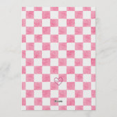 Born 2 Be Wild Pink, Black Motorcycle 2nd Birthday 招待状 (裏面)