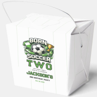 Born 2 Soccer Sports Themed Boy 2nd Birthday Party フェイバーボックス