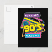 Born 80s Party Radio Disco 1980s Music Retro ポストカード (正面/裏面)