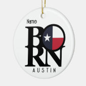 BORN Austin Texas セラミックオーナメント (左)