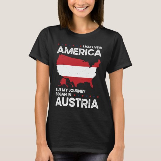 Born Austrian Austria American USA Citizenship 1 Tシャツ (正面)