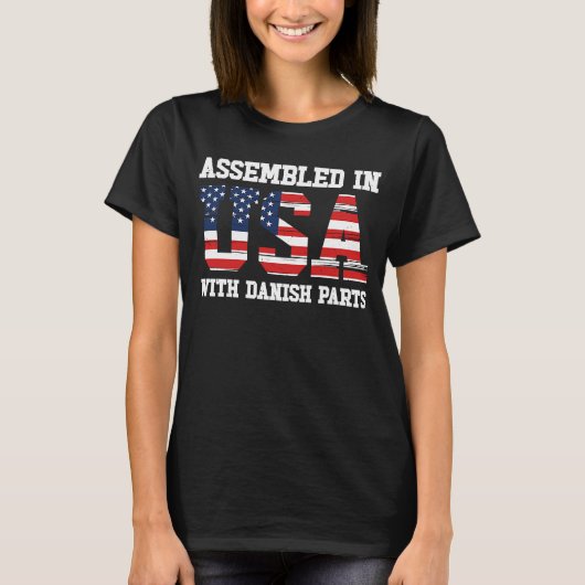 Born Danish Denmark American USA Citizenship  1 Tシャツ (正面)