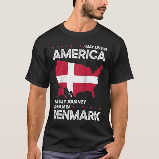 Born Danish Denmark American USA Citizenship Ragla Tシャツ (正面)