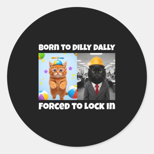 Born Dilly Dally Forced Lock ラウンドシール (正面)