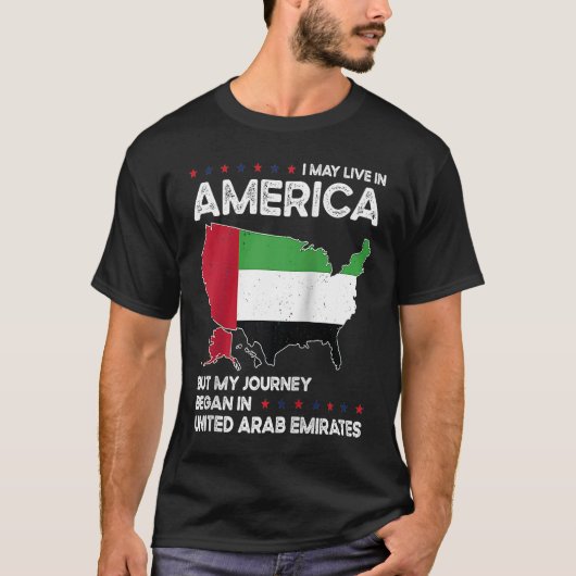 Born Emirati United Arab Emirates American USA Cit Tシャツ (正面)