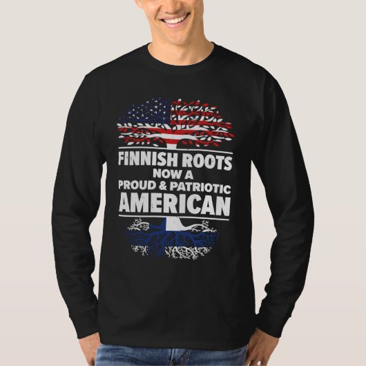 Born Finnish Finland American USA Citizenship Tシャツ (正面)