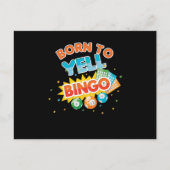 Born For Bingo Player Lucky Game Gambling Gift ポストカード (正面)