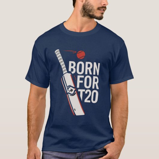 Born For T20 Cricket Graphic Tee Tシャツ (正面)
