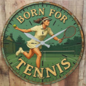 Born for  tennis  ラージ壁時計