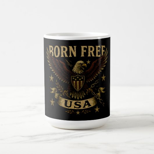 Born Free USA – American Freedom Birth Pride コーヒーマグカップ (中央)