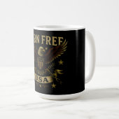 Born Free USA – American Freedom Birth Pride コーヒーマグカップ (正面右)