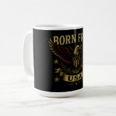 Born Free USA – American Freedom Birth Pride コーヒーマグカップ (正面左)