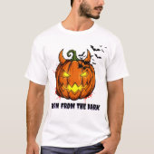 "Born From The Dark" Halloween T-Shirt - Pumpkin Tシャツ (正面)