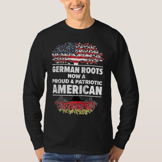 Born German Germany American USA Citizenship Ragla Tシャツ (正面)
