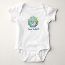 "Born Global" ベビーボディスーツ