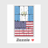 Born Guatemala Belong American シール (シート)