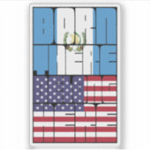 Born Guatemala Belong American シール (正面)