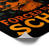 Born Hunt Forced Go To School Kid Boy Camo Deer Hu ポスター (角)