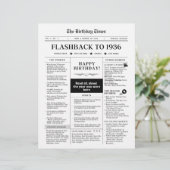 Born in 1936 Fun Newspaper black and white (スタンド正面)