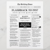 Born in 1937 Fun Newspaper black and white (正面)