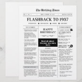 Born in 1937 Fun Newspaper black and white (正面/裏面)