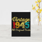 Born In 1945 80 Years Old Made In 1945 80th Birthd カード (黄色い花)