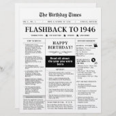 Born in 1946 Fun Newspaper black and white (正面/裏面)