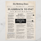 Born in 1947 Mock Newspaper sepia (正面)