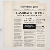 Born in 1947 Mock Newspaper sepia (正面/裏面)