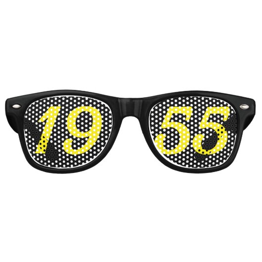 Born in 1955 71st birthday fun shades sunglasses レトロサングラス (正面)