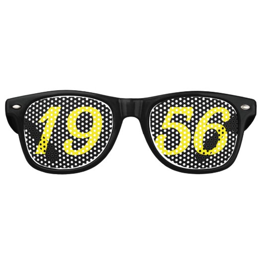 Born in 1956 70th birthday fun shades sunglasses レトロサングラス (正面)