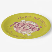 Born in 1956 70th birthday party decor Paper Plate ペーパープレート (アングル)