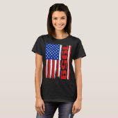 Born in 1959 US Flag Patriotic Veterans Day 4th Of Tシャツ (正面フル)