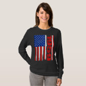 Born in 1959 US Flag Patriotic Veterans Day 4th Of Tシャツ (正面フル)
