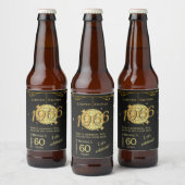 Born in 1966 60th birthday party beer Label Set ビールラベル (ボトル)