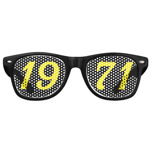 Born in 1971 55th birthday fun shades sunglasses レトロサングラス (正面)