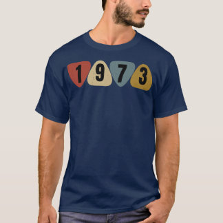Born In 1973 Guitarist Guitar Pick Music Birthday  Tシャツ