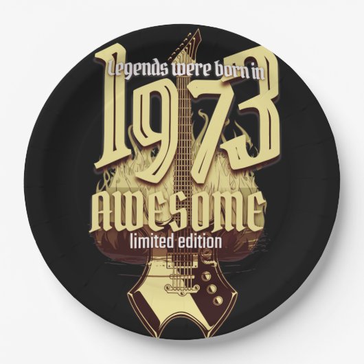 born in 1973 rocks ペーパープレート (正面)