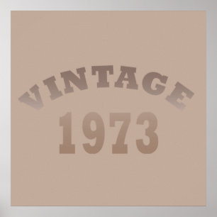 born in 1973 vintage birthday ポスター