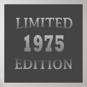 Born in 1975 vintage birthday ポスター
