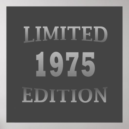 Born in 1975 vintage birthday ポスター (正面)