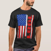 Born in 1981 US Flag Patriotic Veterans Day 4th Of Tシャツ (正面)