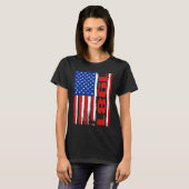 Born in 1981 US Flag Patriotic Veterans Day 4th Of Tシャツ (正面フル)